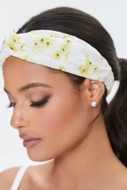Embroidered Floral Headwrap
