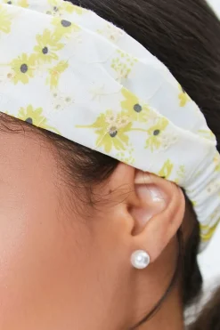 Embroidered Floral Headwrap