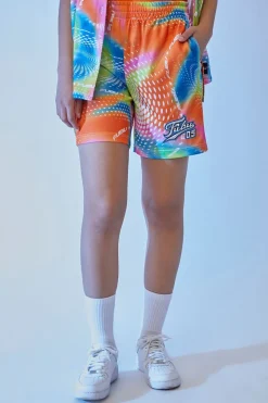 Embroidered Fubu Mesh Shorts