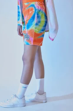 Embroidered Fubu Mesh Shorts