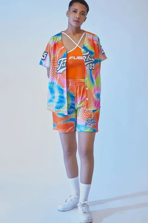 Embroidered Fubu Mesh Shorts