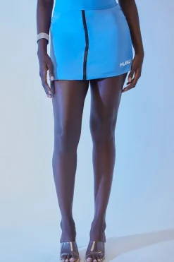 Embroidered Fubu Mini Skirt