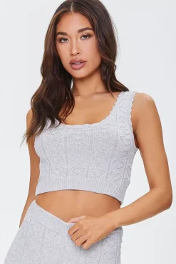 Embroidered Heart Pajama Tank Top