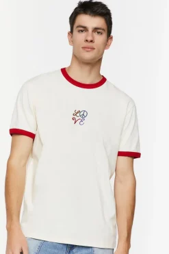 Embroidered Love Ringer Tee