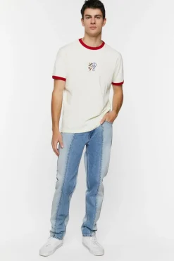 Embroidered Love Ringer Tee