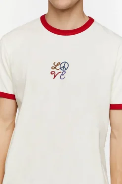 Embroidered Love Ringer Tee