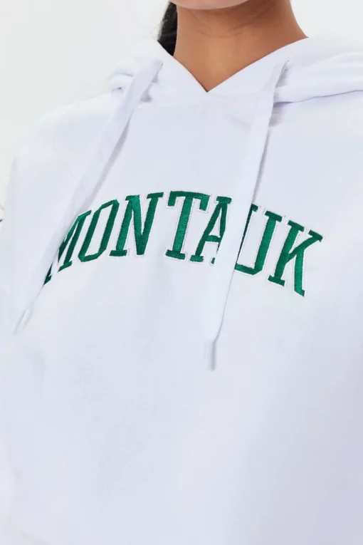 Embroidered Montauk Fleece Hoodie