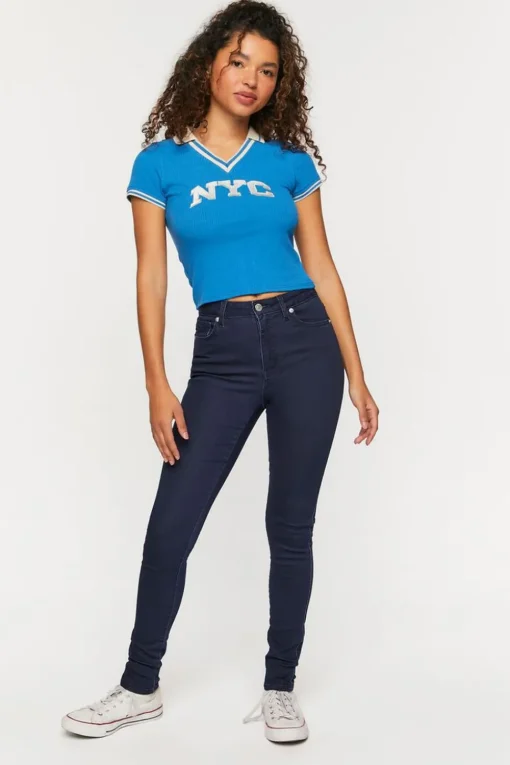 Embroidered Nyc Polo Shirt