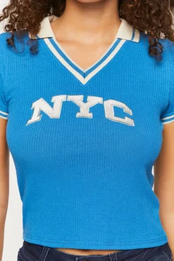 Embroidered Nyc Polo Shirt