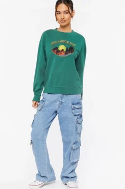 Embroidered Zion Graphic Pullover