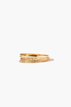Etched Bangle Bracelet Set