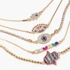 Eye Pendant Bracelet Set