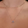 Eye Pendant Layered Necklace