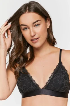 Eyelash Lace Triangle Bralette