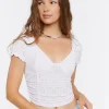 Eyelet Crop Top