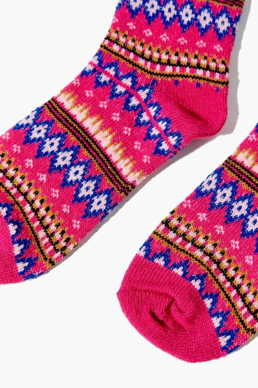 Fair Isle Crew Socks