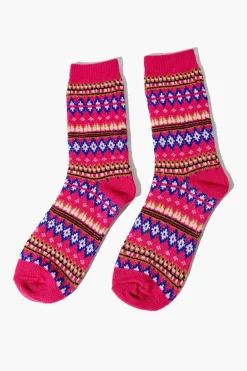 Fair Isle Crew Socks