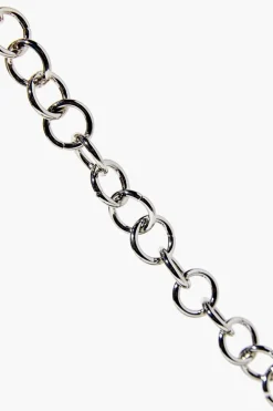 Faux Croc Baguette Chain Bag