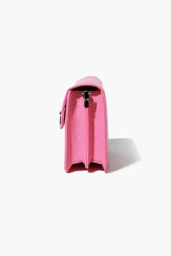 Faux Croc Crossbody Bag