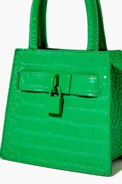 Faux Croc Crossbody Bag