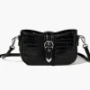 Faux Croc Leather Crossbody Bag