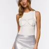 Faux Croc Mid-Rise Mini Skirt