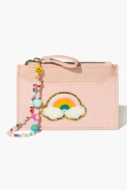 Faux Croc Rainbow Wallet