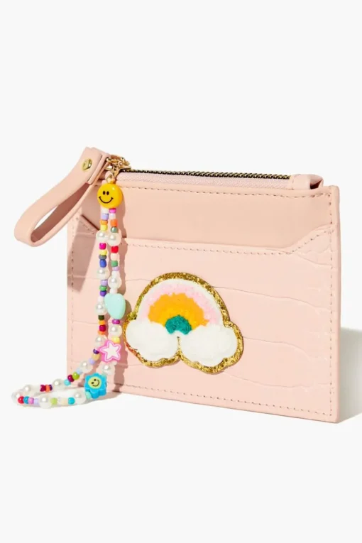 Faux Croc Rainbow Wallet