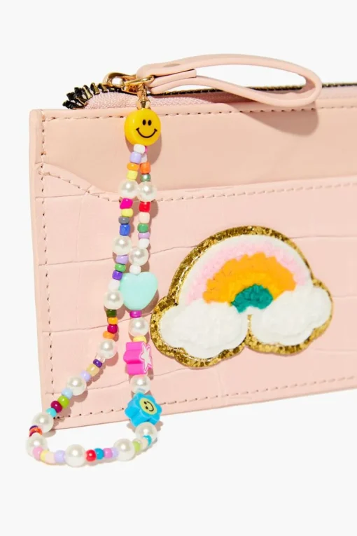 Faux Croc Rainbow Wallet