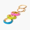 Faux Gem & Rhinestone Enamel Ring Set