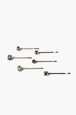 Faux Gem Bobby Pin Set