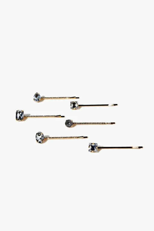 Faux Gem Bobby Pin Set