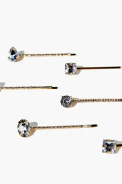 Faux Gem Bobby Pin Set