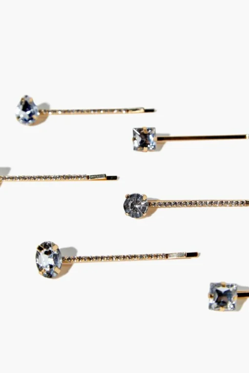 Faux Gem Bobby Pin Set