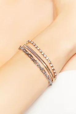 Faux Gem Bracelet Set