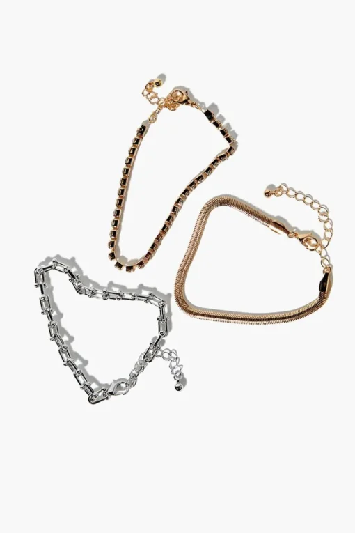 Faux Gem Bracelet Set