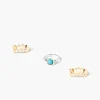 Faux Gem Evil Eye Cocktail Ring Set