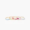 Faux Gem Ring Set
