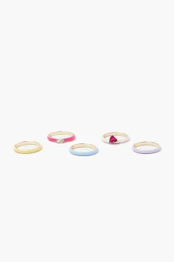 Faux Gem Ring Set