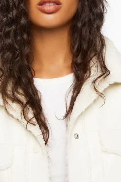 Faux Leather & Faux Shearling Jacket