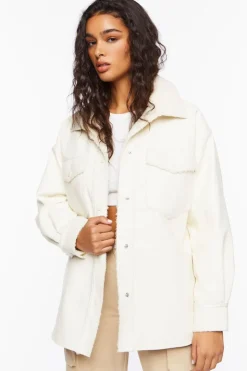 Faux Leather & Faux Shearling Jacket