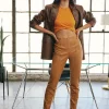 Faux Leather Ankle Pants