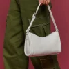 Faux Leather Baguette Shoulder Bag
