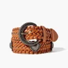 Faux Leather Braided Belt