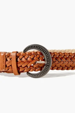 Faux Leather Braided Belt
