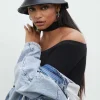 Faux Leather Bucket Hat