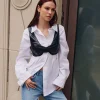 Faux Leather Bustier Bralette