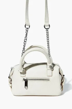 Faux Leather Crossbody Satchel