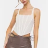 Faux Leather Cutout Mini Skirt