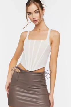 Faux Leather Cutout Mini Skirt